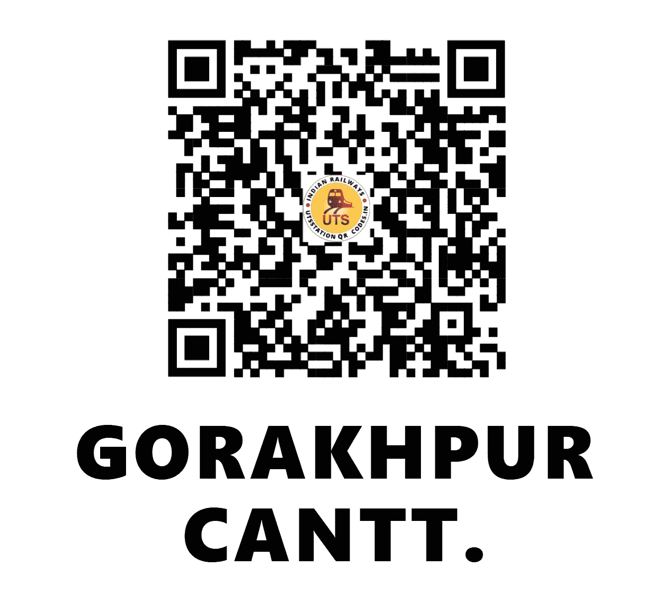 UTS QR Code for GORAKHPUR CANTT. - GKC - NE (UTTAR PRADESH)